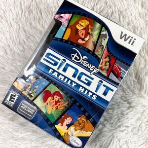 Wii Disney Sing It Family Hits + Logitech Microphone Included